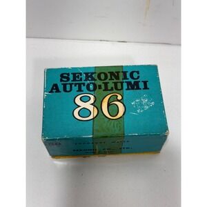 Sekonic Auto-Lumi 86 Exposure Meter Vintage Light Meter with Case Manual and Box